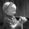 Photography of baby boy with a toy