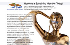 Flier for Sacramento Valley Paralegal Association SVPA